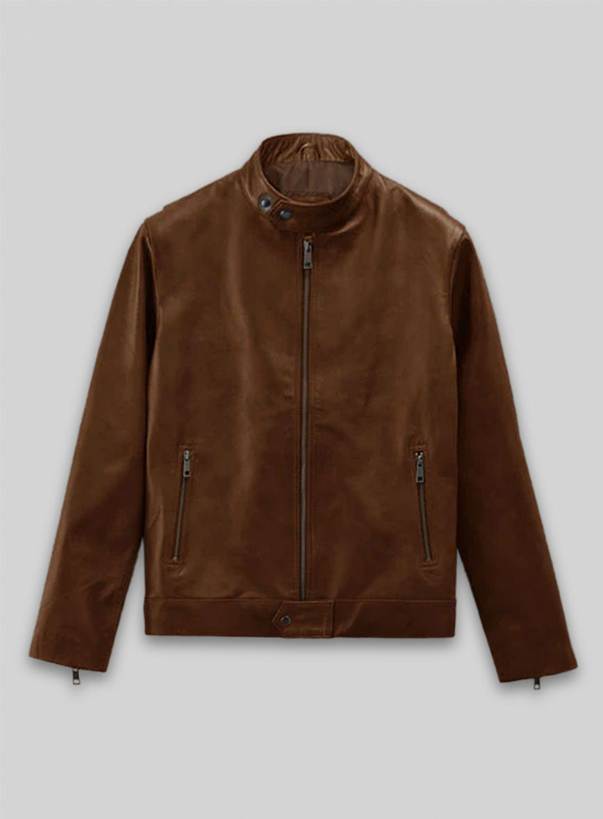 Spanish Brown Michael Fassbender Leather Jacket #2