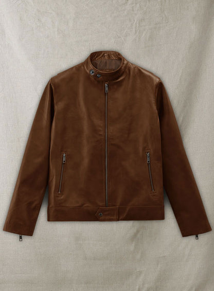 Spanish Brown Michael Fassbender Leather Jacket #2 - LeatherCult