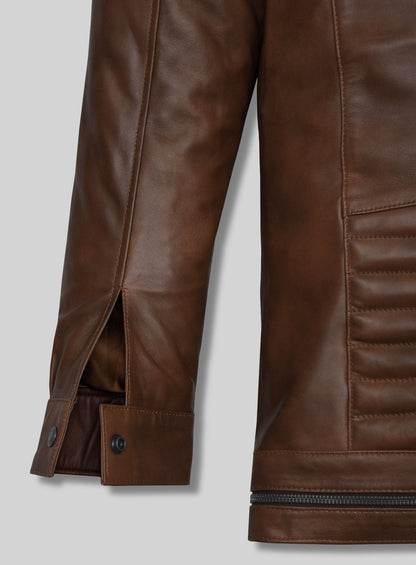 Spanish Brown Andrew Tate Leather Jacket