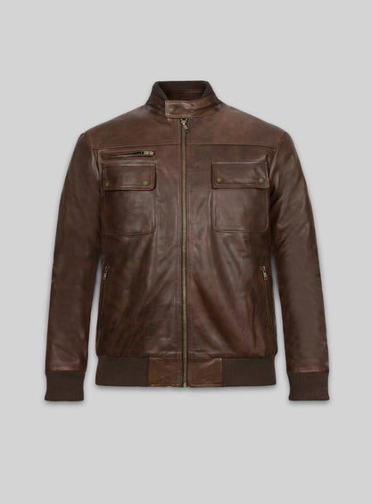 Spanish Brown Leather Jacket # 94