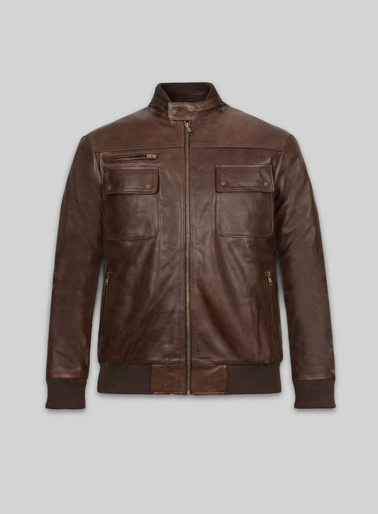 Spanish Brown Leather Jacket # 94