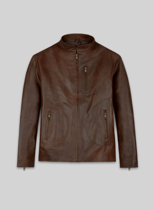 Spanish Brown Rampage Dwayne Johnson Leather Jacket