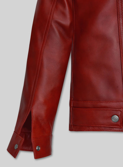Spanish Red Leather Jacket #135