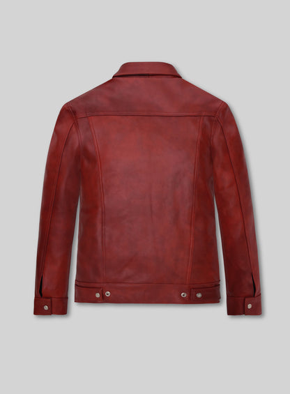 Spanish Red Leather Jacket #135