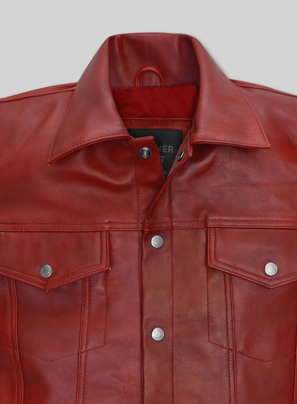 Spanish Red Leather Jacket #135
