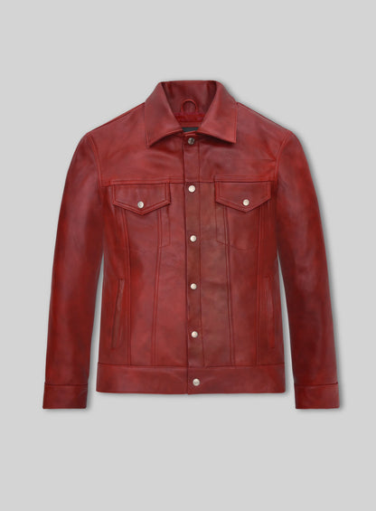 Spanish Red Leather Jacket #135