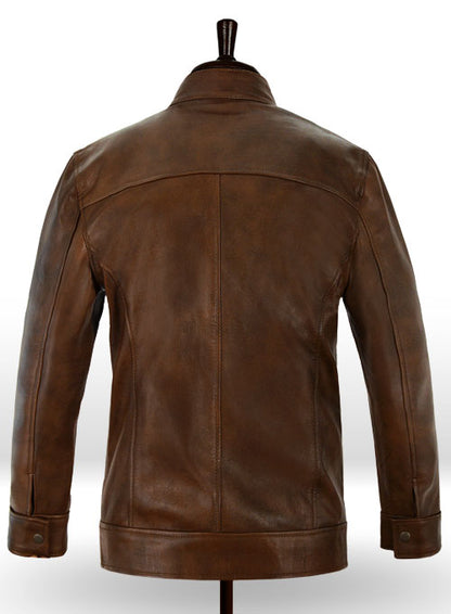 Spanish Brown Ryan Reynolds Blade Trinity Leather Jacket - LeatherCult