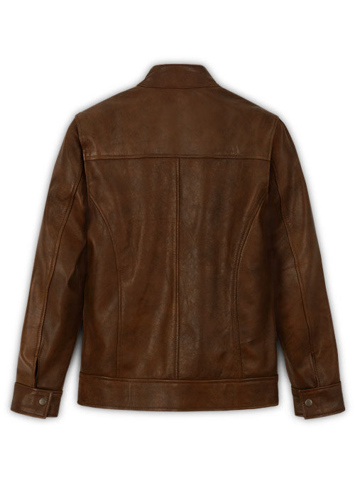 Spanish Brown Ryan Reynolds Blade Trinity Leather Jacket - LeatherCult