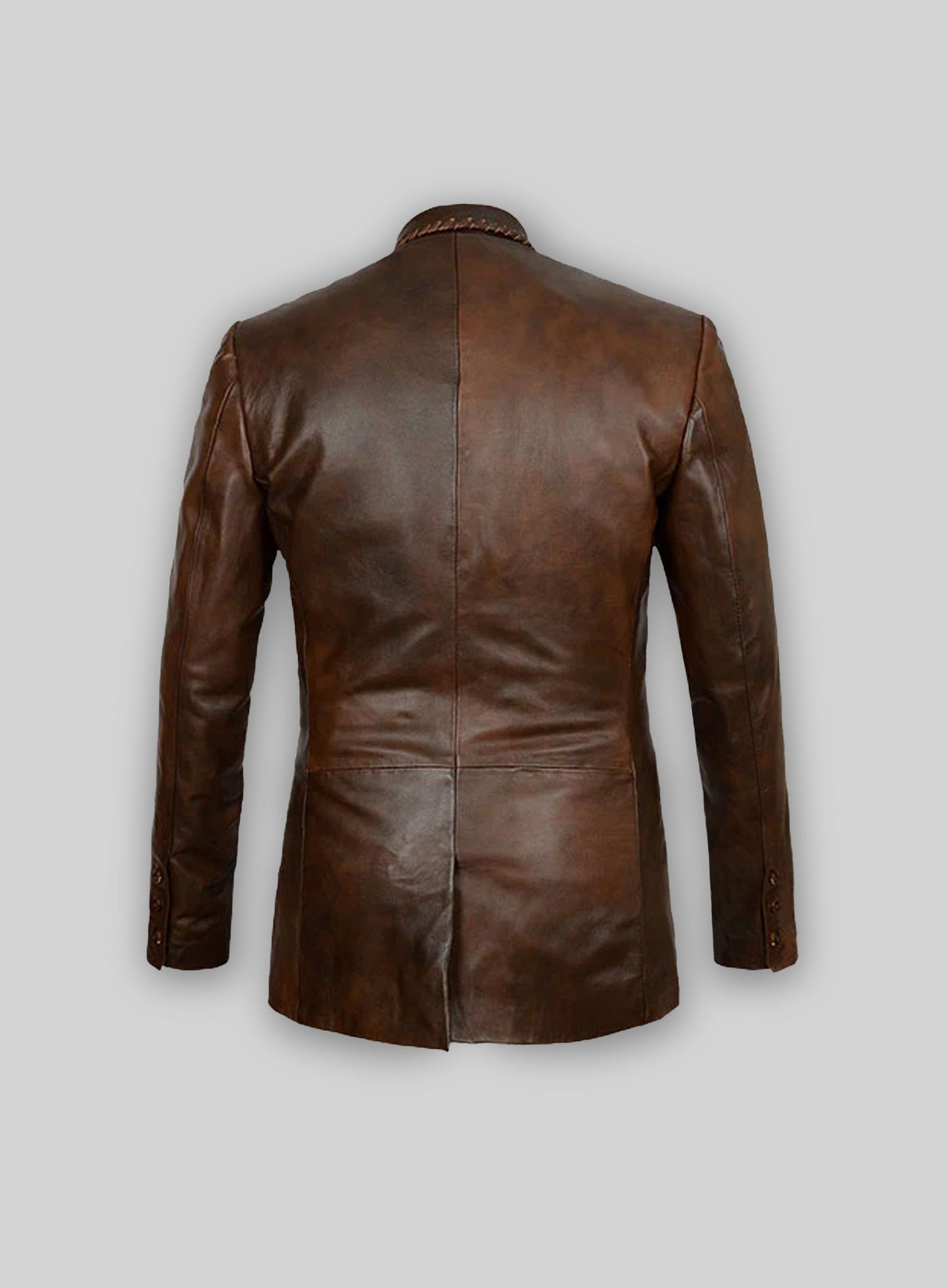 Spanish Brown Medieval Leather Blazer