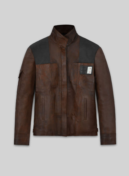 Spanish Brown Alden Ehrenreich Solo Leather Jacket