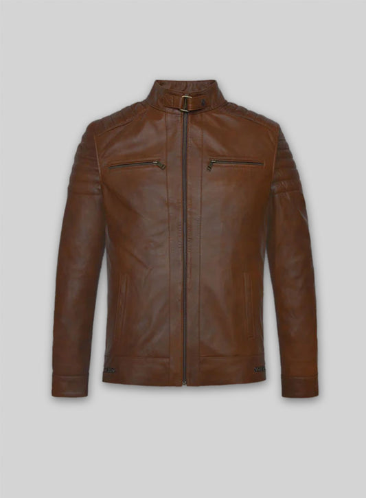 Spanish Brown Andrew Tate Leather Jacket