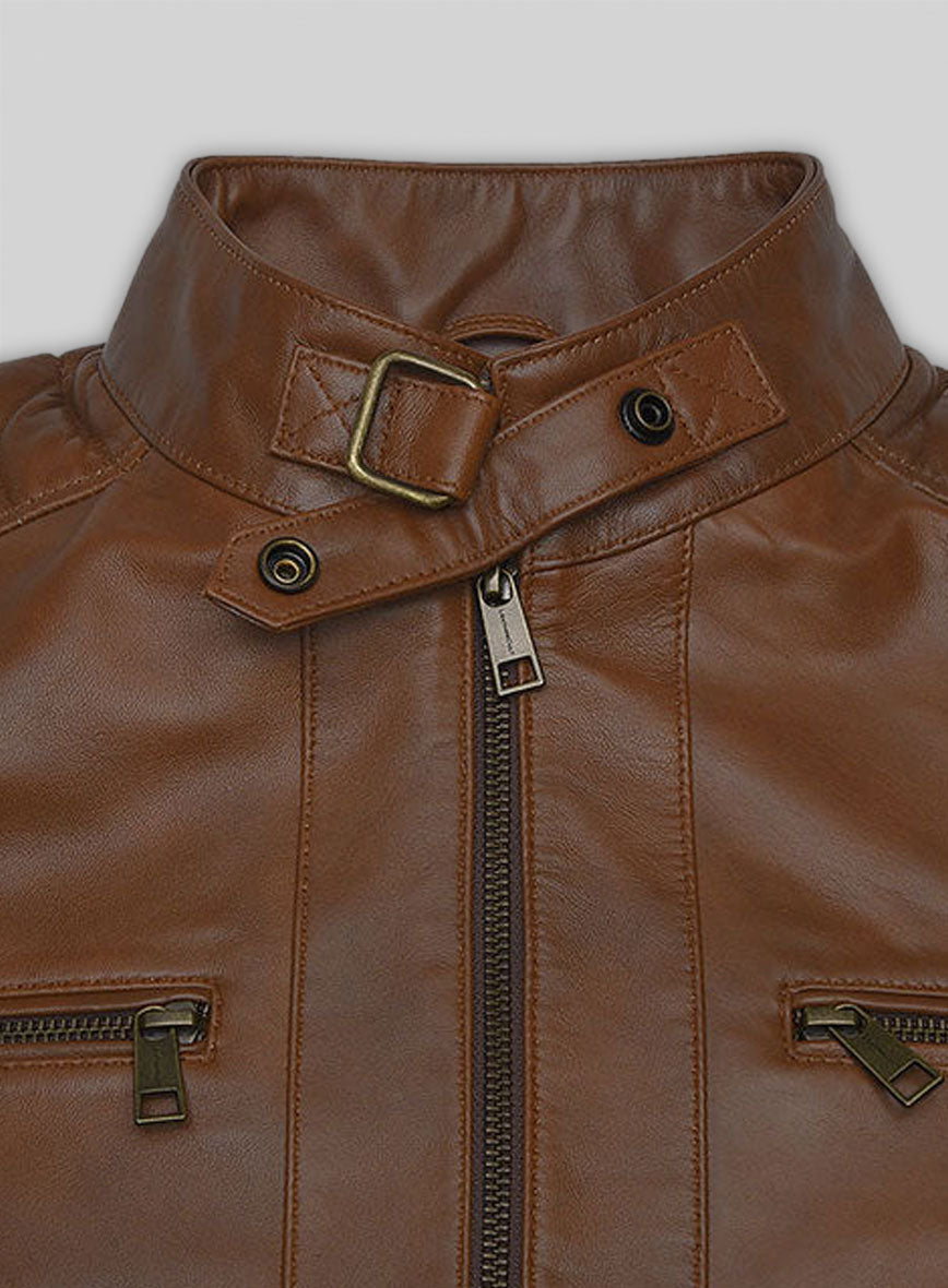 Spanish Brown Andrew Tate Leather Jacket