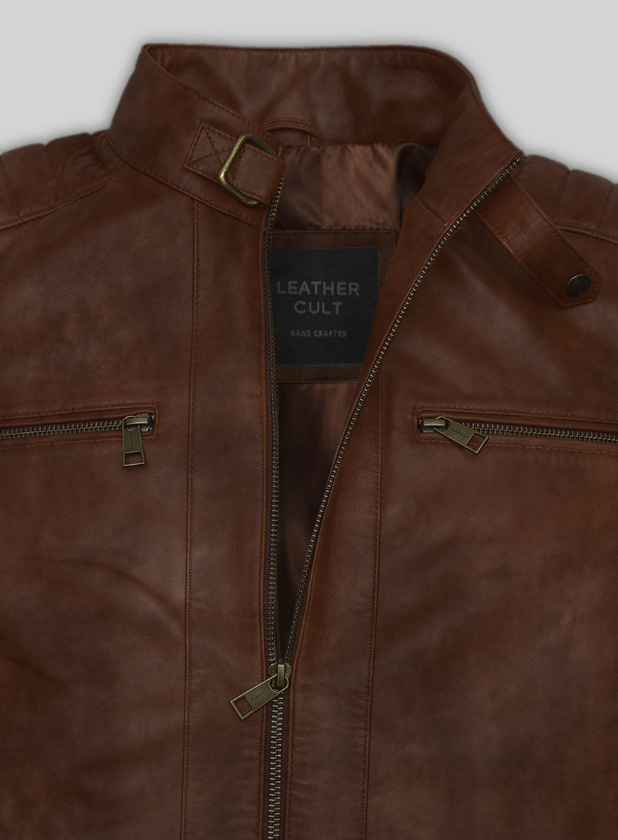 Spanish Brown Andrew Tate Leather Jacket
