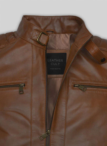 Spanish Brown Andrew Tate Leather Jacket