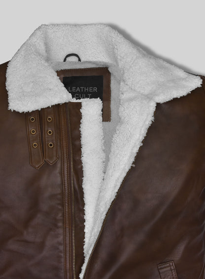 B3 Aviator Spanish Brown Leather Jacket