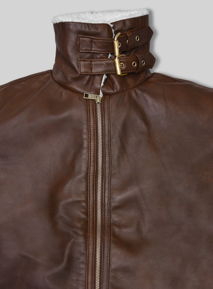 B3 Aviator Spanish Brown Leather Jacket