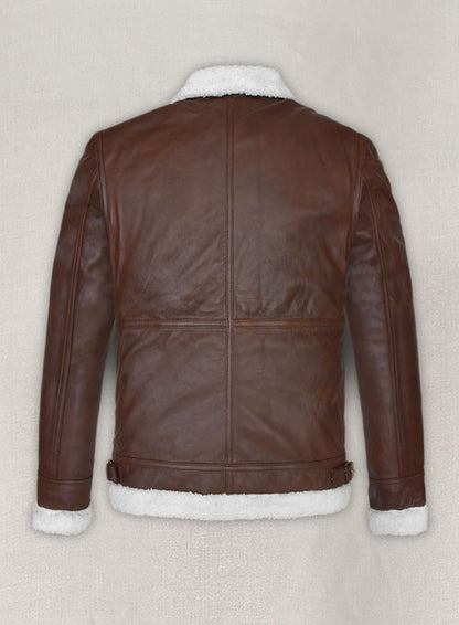 B3 Aviator Spanish Brown Leather Jacket - LeatherCult