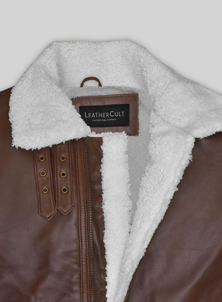 B3 Aviator Spanish Brown Leather Jacket