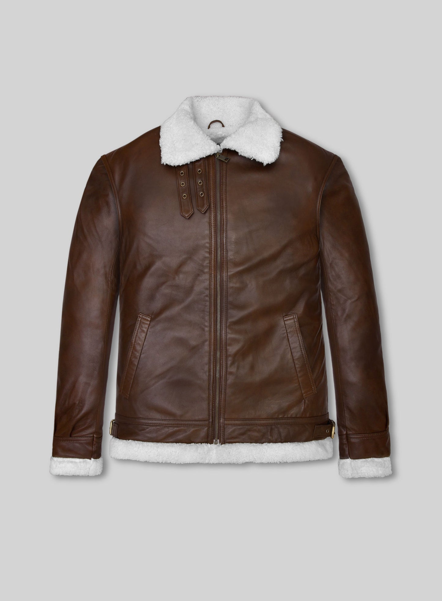 B3 Aviator Spanish Brown Leather Jacket
