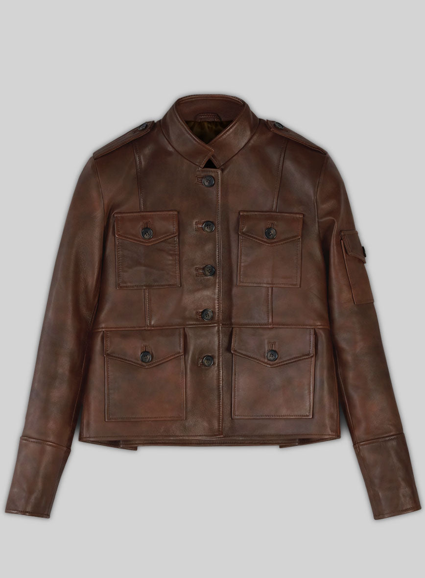 Spanish Brown Katherine Heigl Leather Jacket