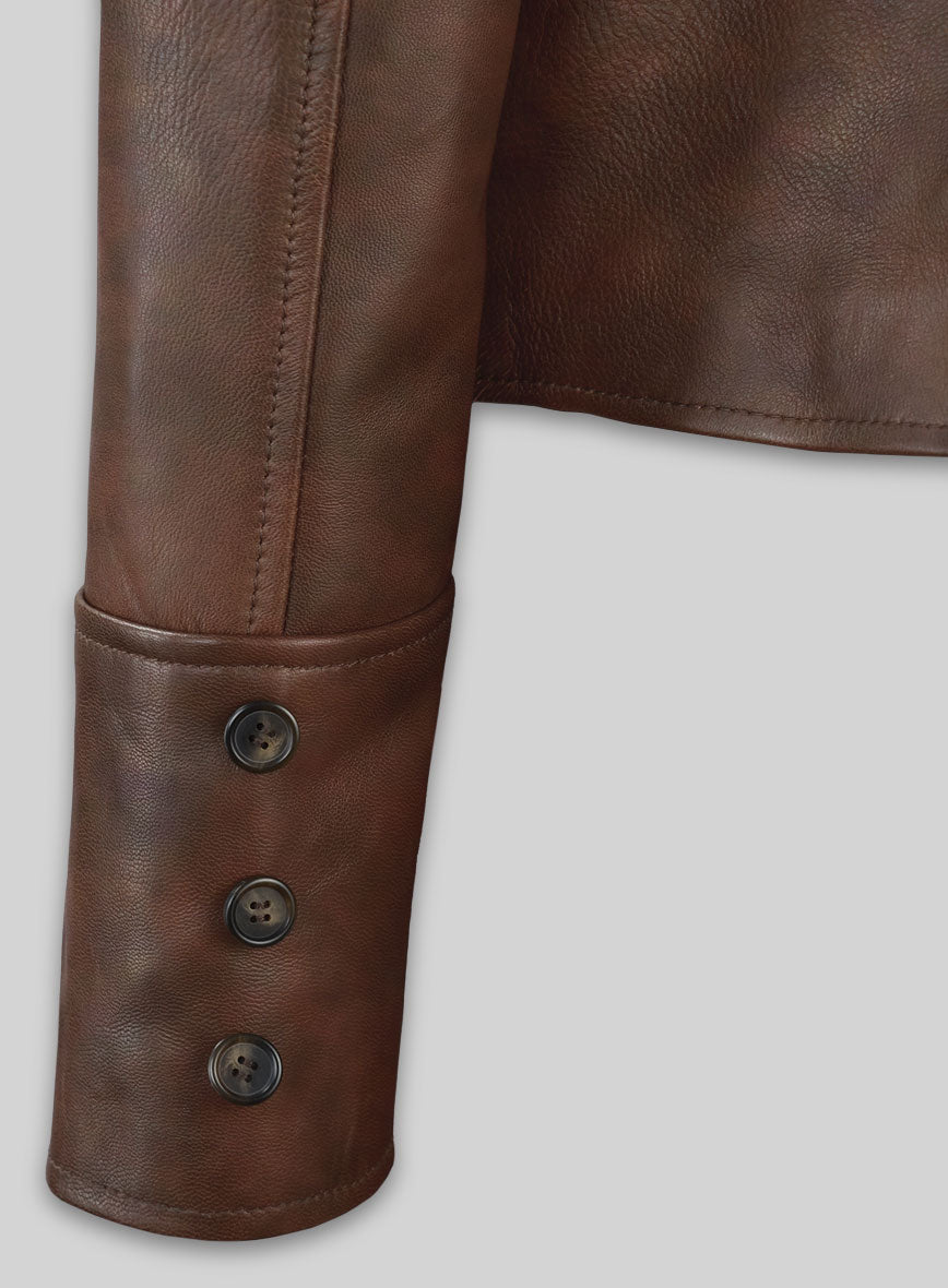 Spanish Brown Katherine Heigl Leather Jacket