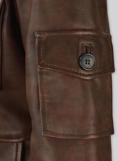 Spanish Brown Katherine Heigl Leather Jacket