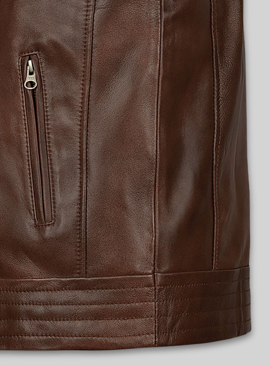 Spanish Brown Leather Vest # 325