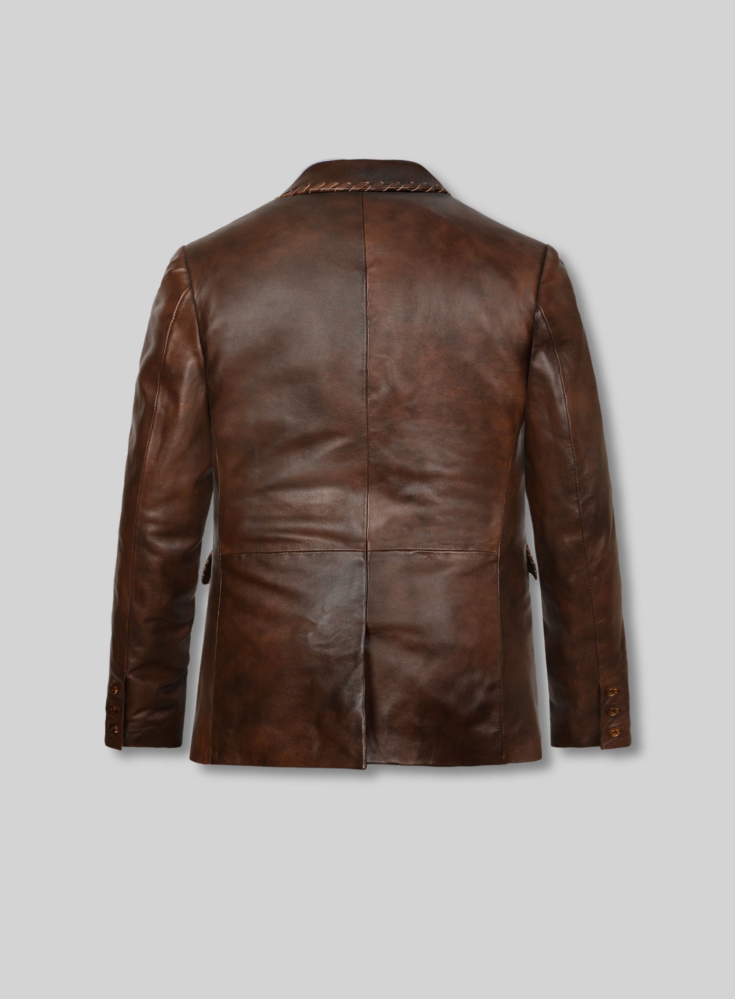Spanish Brown Medieval Leather Blazer