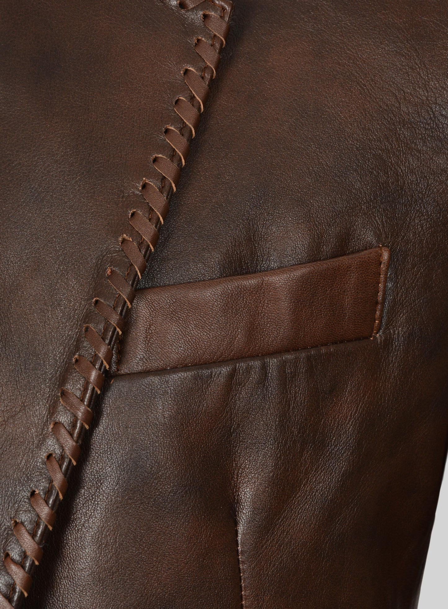 Spanish Brown Medieval Leather Blazer