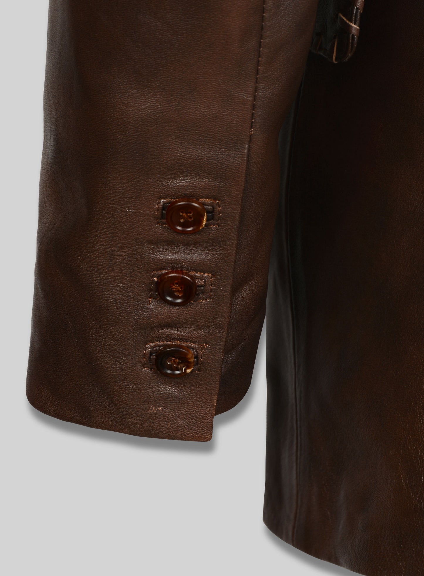 Spanish Brown Medieval Leather Blazer