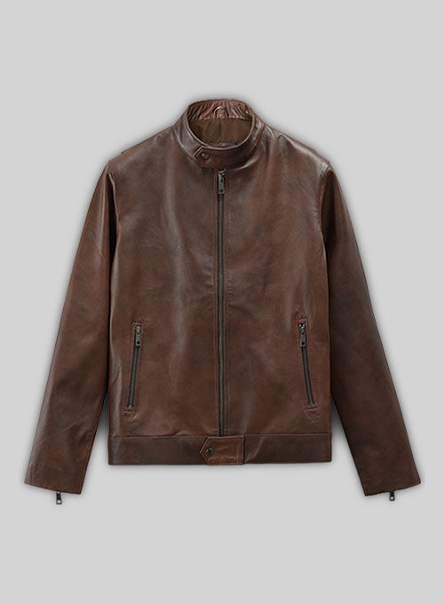 Spanish Brown Michael Fassbender Leather Jacket #2