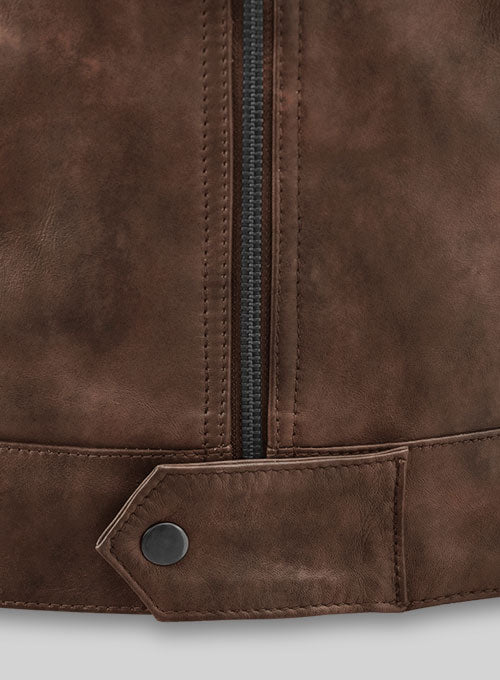 Spanish Brown Michael Fassbender Leather Jacket #2