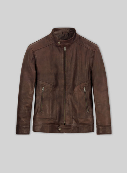 Spanish Brown Ryan Reynolds Blade Trinity Leather Jacket