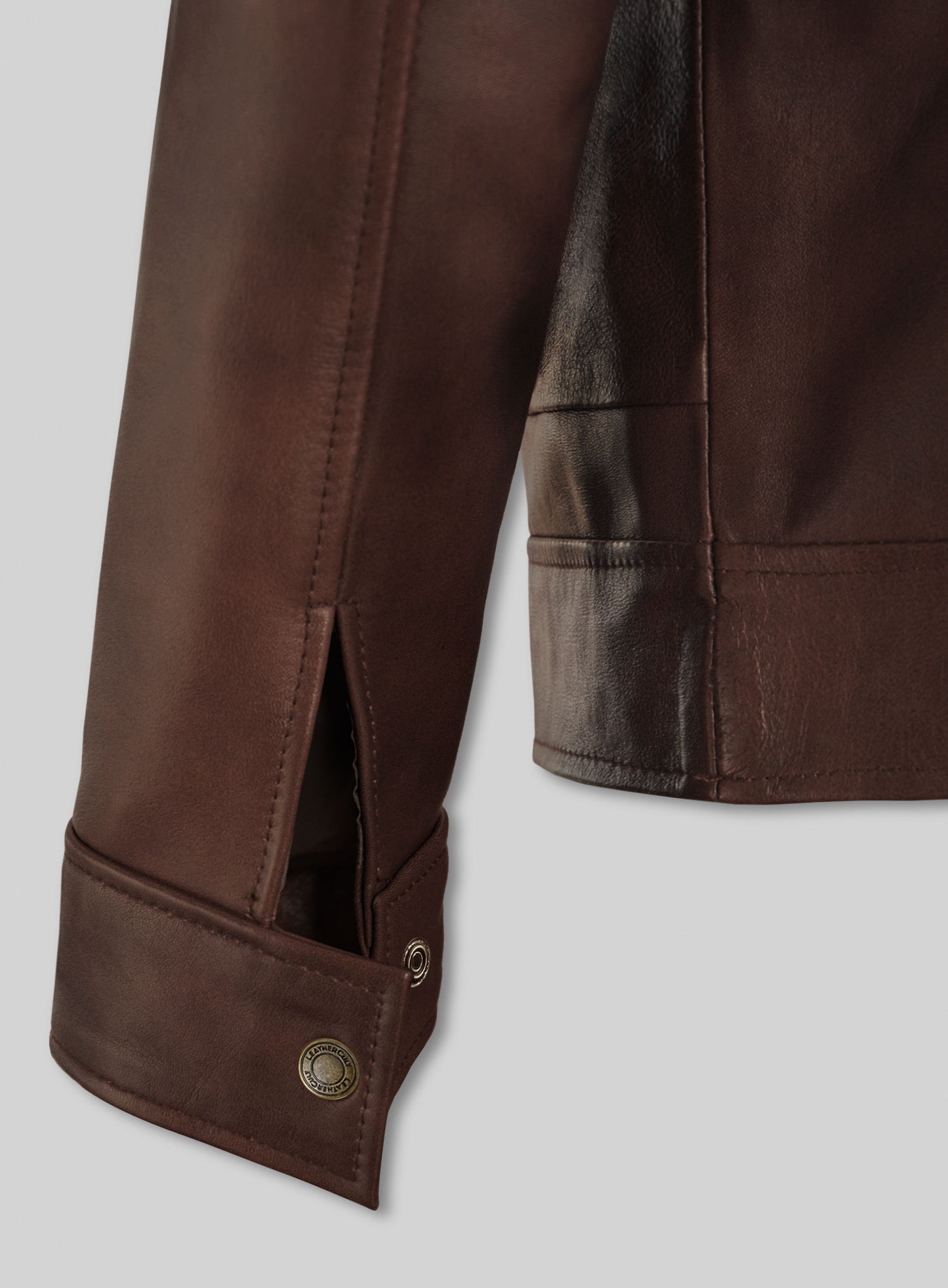 Spanish Brown Ryan Reynolds Blade Trinity Leather Jacket