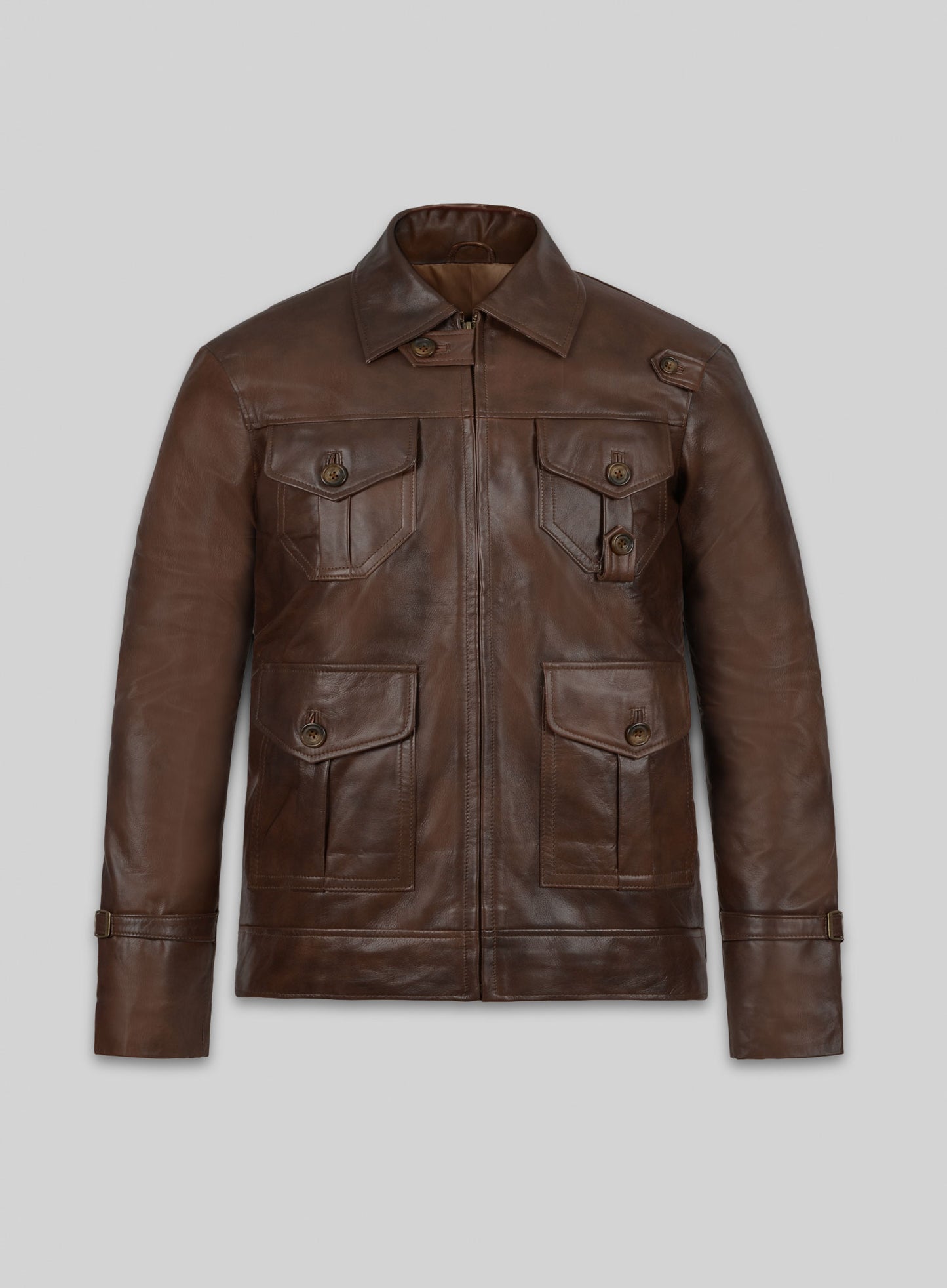 Spanish Brown The Expendables 2 Jason Statham Leather Jacket