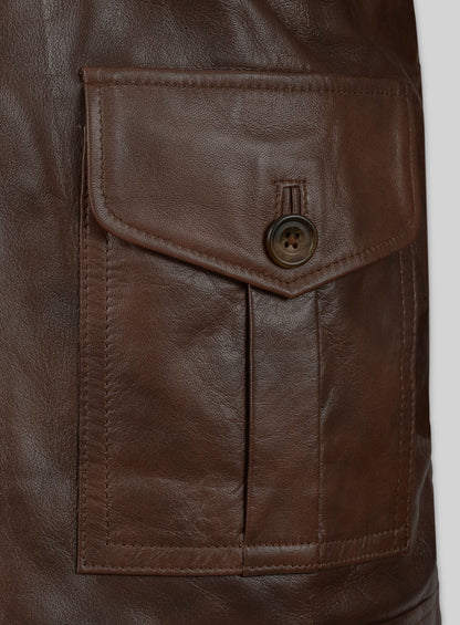 Spanish Brown The Expendables 2 Jason Statham Leather Jacket