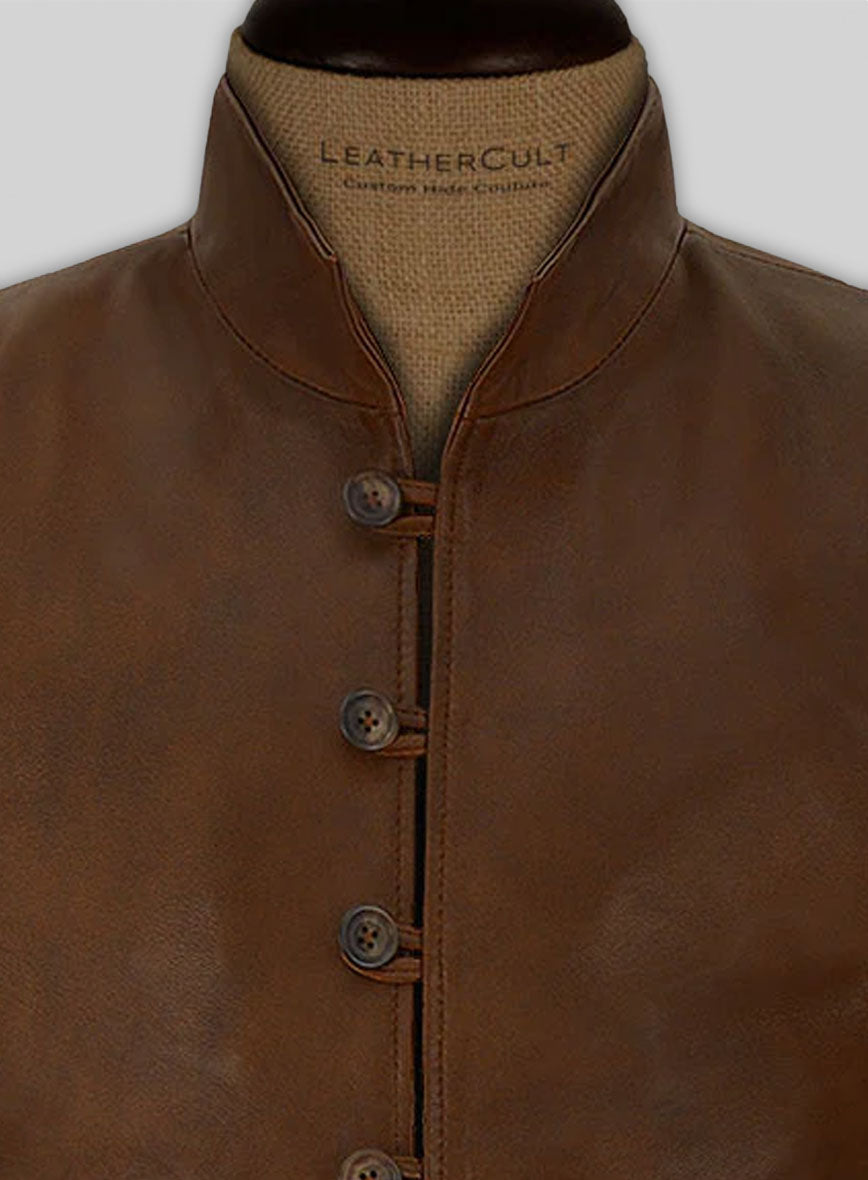 Spanish Brown Tom Riley Da Vinci's Demons Leather Jacket