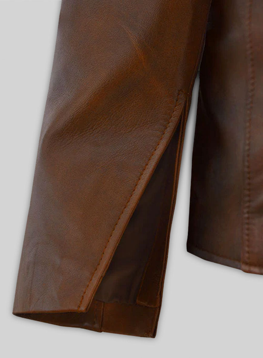 Spanish Brown Tom Riley Da Vinci's Demons Leather Jacket