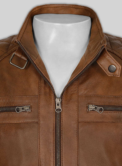 Spanish Brown Leather Jacket # 653