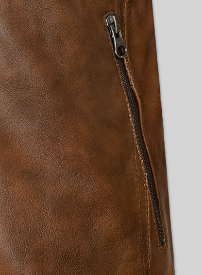 Spanish Brown Leather Jacket # 653