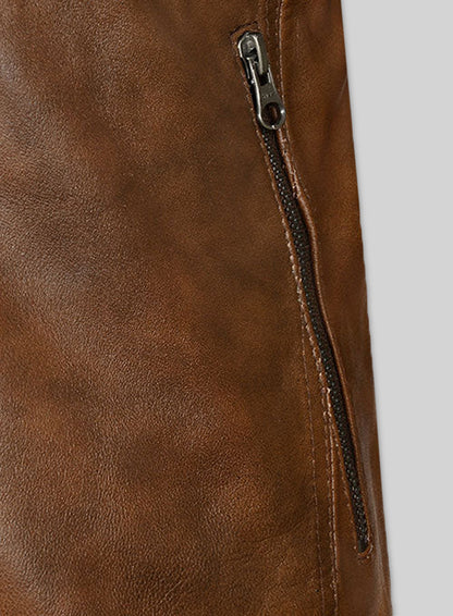 Spanish Brown Leather Jacket # 653