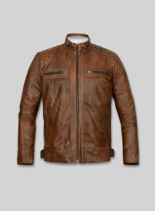 Spanish Brown Leather Jacket # 653