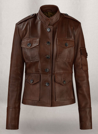 Spanish Brown Katherine Heigl Leather Jacket - LeatherCult