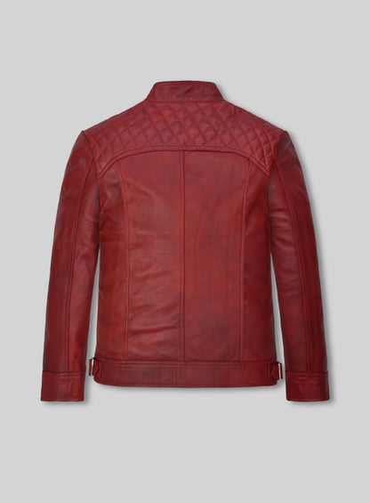 Spanish Red Leather Jacket # 653