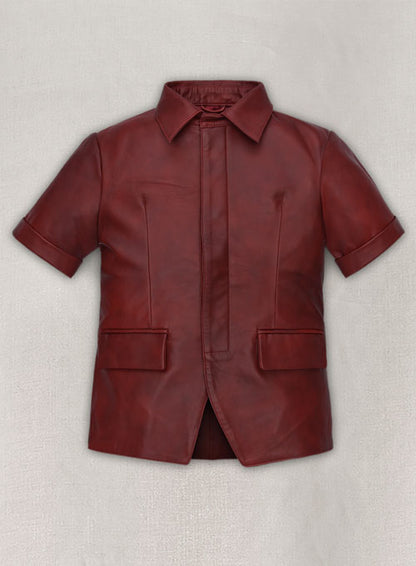 Spanish Red Leather Top Style # 57 - LeatherCult