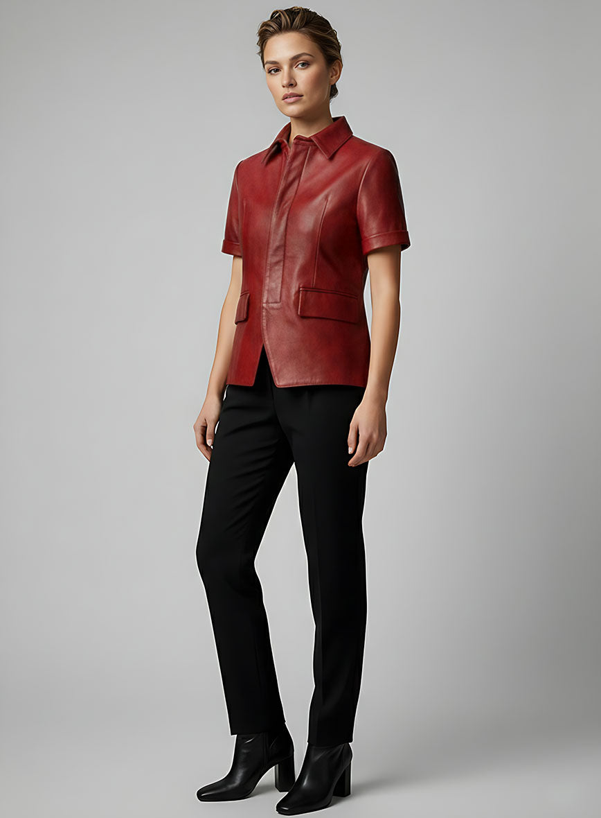 Spanish Red Leather Top Style # 57