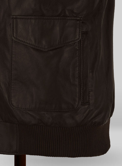 Steve Carell Welcome to Marwen Bomber Leather Jacket - LeatherCult
