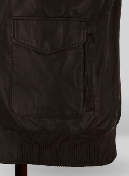Steve Carell Welcome to Marwen Bomber Leather Jacket - LeatherCult