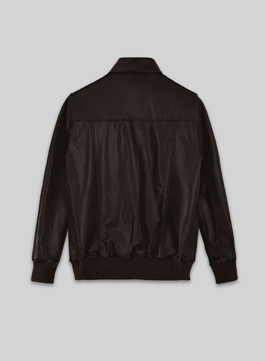 Steve Carell Welcome to Marwen Bomber Leather Jacket
