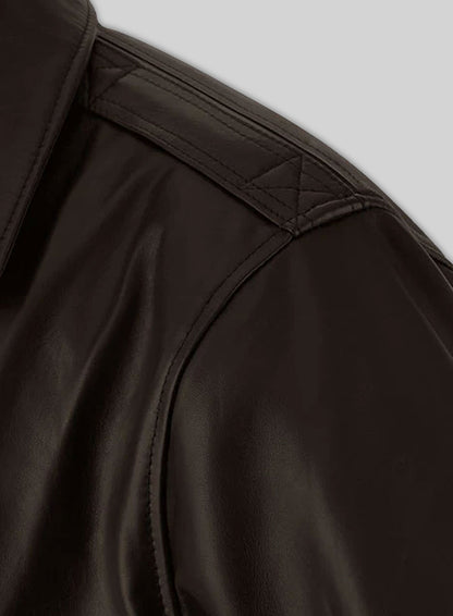 Steve Carell Welcome to Marwen Bomber Leather Jacket